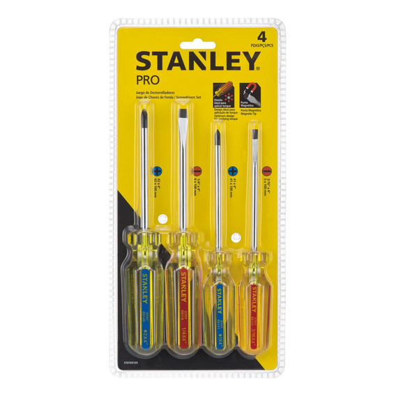 Juego De 4 Destornilladores Pro Stanley 69169