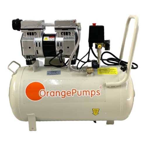 Compresor de aire eléctrico portátil Orange Pumps SGW750-50L monofásico 50L 1hp 127V 60Hz blanco