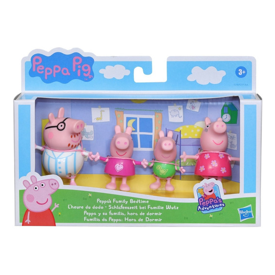 Peppa Pig Y Su Familia Pack X 4 Hora De Dormir - Hasbro