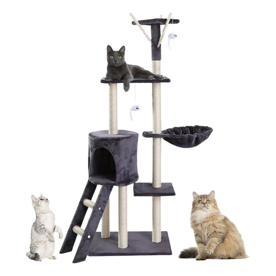 Dehigh Rascaderos Arbol Torre Para Gatos De Sisal 138cm