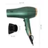 Secador De Pelo Eléctrico Con Boquilla De Peinado Color Verde 2 Velocidades 3 Temperaturas Y Funcion Aire Frío - 2200w - 220v - R.409