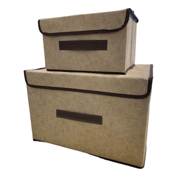Organizador Caja Box Plegable Apilable X 2 Unidades Una Ganga 211109