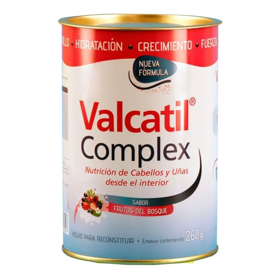 Valcatil Complex Nutricion Cabellos Uñas En Polvo Lata 260gr