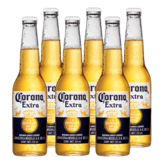 Pack 6 Cervezas Corona Botellin 330cc