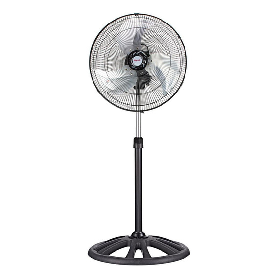 Ventilador De Pedestal Mytek 3392 De 18 Pulgadas Metalico Estructura Negro Aspas Plateado