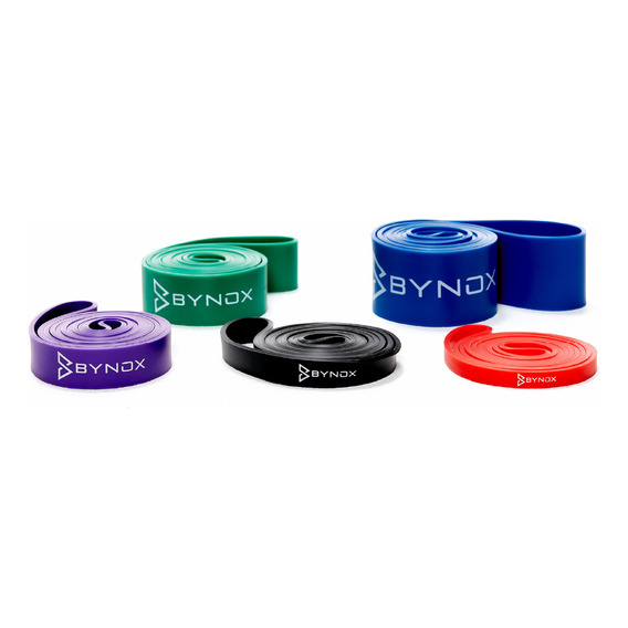 Set De 5 Bandas Elasticas De Resistencia Bynox