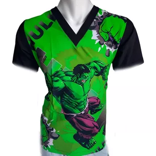 Conjunto Medico Scrub Quirurgico Hombre Antifluido Hulk Marv