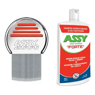 Kit Peine Fino Assy 2000 + Shampoo Diario Assy Forte 400ml