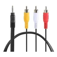 Cable De Audio Plug 3,5mm A 3 Rca 1,8m Adaptador Estéreo 3x1