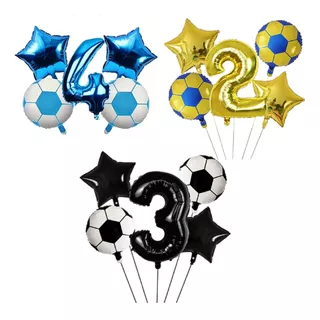 Set Globos Infantiles Cumpleaños Fiesta Decoración Futbol  