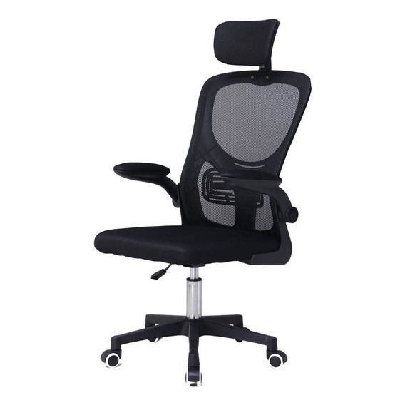 Silla Oficina Ergonómica Apoyo Lumbar Brazos Ajustables Tela