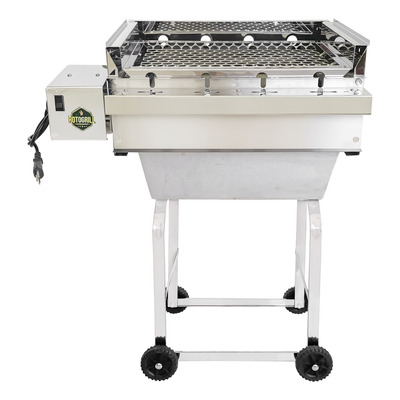 Churrasqueira Rotogrill 5 Espetos Rodas E Grelha