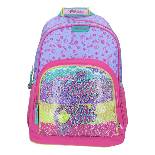 Mochila Grande Fucsia Chenson Happy Girl Kachu