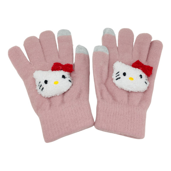 Guantes De Lana Kuromi My Melody Para Niñas 6 A 14 Años