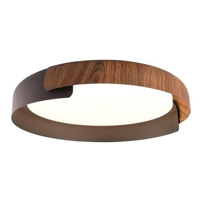 Plafon Led Tigra-m Madera Negro Moderno Calidad Premium Gmg 