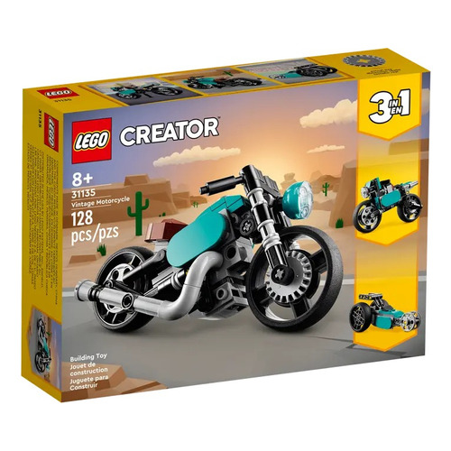 Lego Creator - Moto Clásica (31135) Cantidad de piezas 128