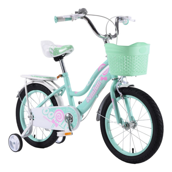 Aeiou Bicicleta Entrenadora De Niños Qk-20 Canastilla R16