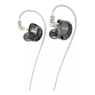 Fone Ouvido In-ear Dylan De-845 Grey Monitor Palco Cor Verde-escuro