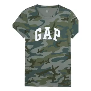 Playera Gap Camuflaje Manga Corta Mujer Talla  S, M 