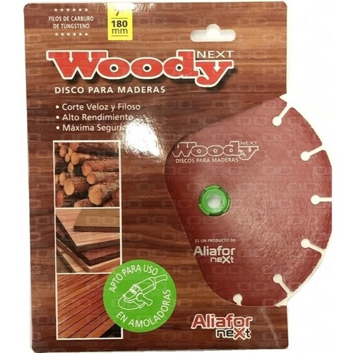 Disco Corte Madera Woody Aliafor 180 Mm Amoladora Dm-7