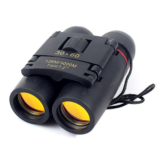 Mini Binocular 30x60 Larga Vista Profesional Eventos Color Negro