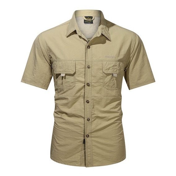 Camisa Táctica De Pesca De Montañismo Casual Para Hombre