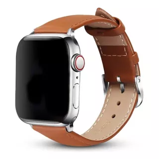 Pulseira Couro Social Lisa Para Apple Watch / Iwo 44 45 49mm