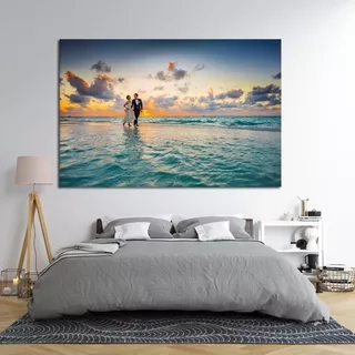 Tela Quadro Grande Decorativo Com Foto Personalize 90x60