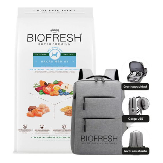 Biofresh Adulto Raza Mediana 15 Kg + Obsequio + Envío!