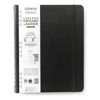 Caderno Organizador Duo Cicero Pautado & Pontado 17 X 24cm Cor Clássica/preta