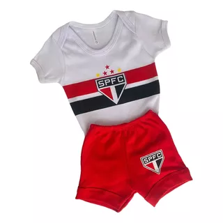 Body Bebe Mesversario Tematico Futebol São Paulo Spfc 