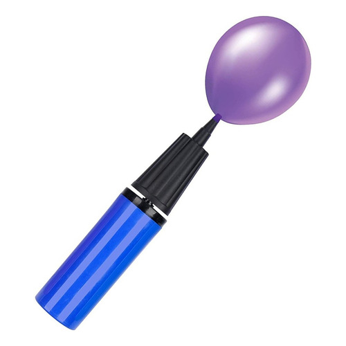 Inflador De Aire Doble Accion Bomba Para Globos Inflables Color Azul marino