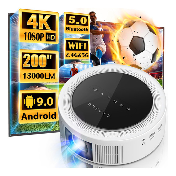 Proyector Profesional 4k Android Wifi Hd 1080p 13000lux 6d