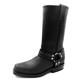 2021 Bota Casual Biker Negro Rubber