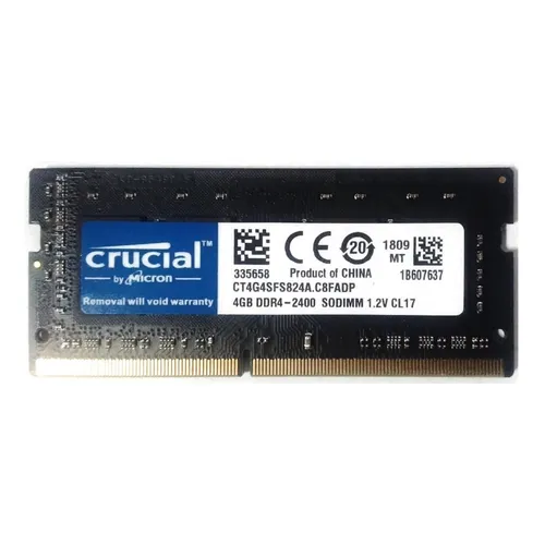 Memoria RAM SODIMM color verde 4GB 1 Crucial CT4G4SFS824A