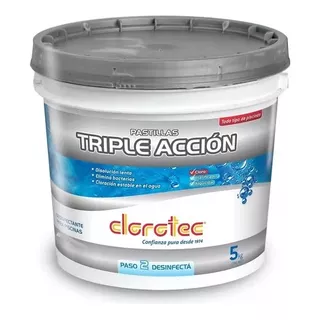 Pastillas Cloro Triple Acción X 5 Kg Clorotec