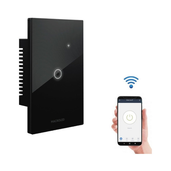 Tecla Smart Tactil Wifi Inteligente 1 Luz Alexa Siri Google