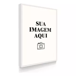 Quadro Decorativo Único Para Sala Personalizado Com Moldura