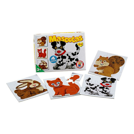 Rompecabezas Mascotas X4 Puzzles Ruibal Don Rastrillo