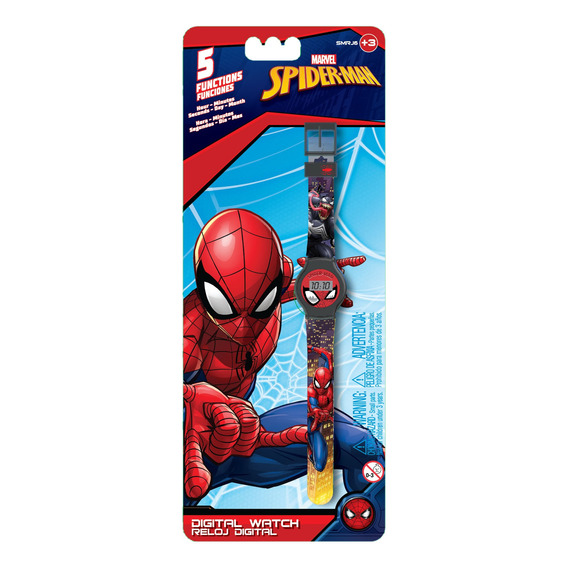 Reloj Digital Spiderman Infantil Pulsera Nene Original Edu