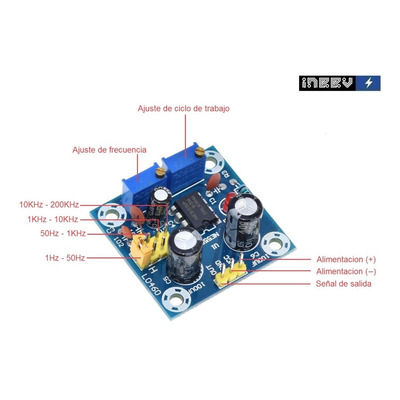 Modulo Generador De Onda Pulso Cuadrado Frecuencia Regulable