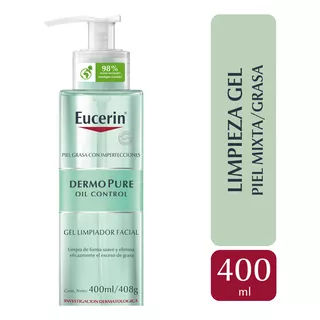 Eucerin Dermo Pure Oil Control Gel De Limpeza Facial Eucerin Día/noche Para Piel Mixta De 400ml/400g