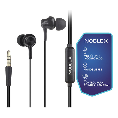 Auriculares In Ear Noblex Hp05BP Con Cable Micrófono