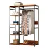 Ropero - Exhibidor Sin Puertas - Línea Industrial - Modelo Cr07b - Red Walnut