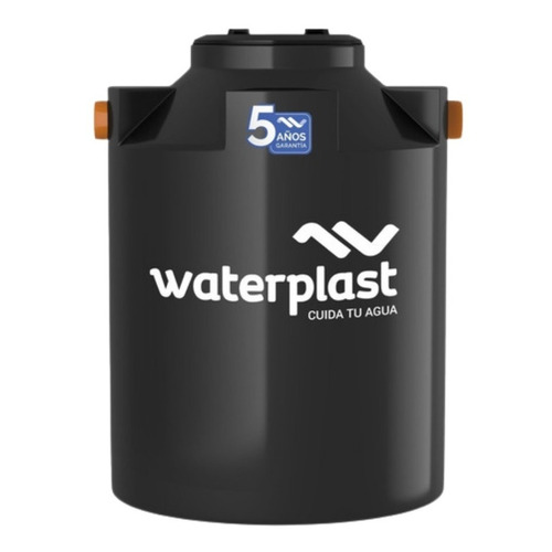 Tanque Biodigestor Estándar Waterplast 2000lts Color Negro