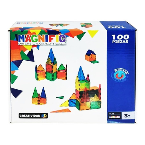 Bloques Para Armar Magnéticos De Magnific 100 Piezas Tiles Sensorial Motrocidad Fina Concentracion Pasa Tiempo Eduactivos Didacticos Habilidades Terapeuticos Saludables Sanos Diversion Pura Divertidos