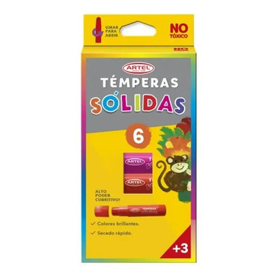 Témpera Sólida 6 Colores Artel