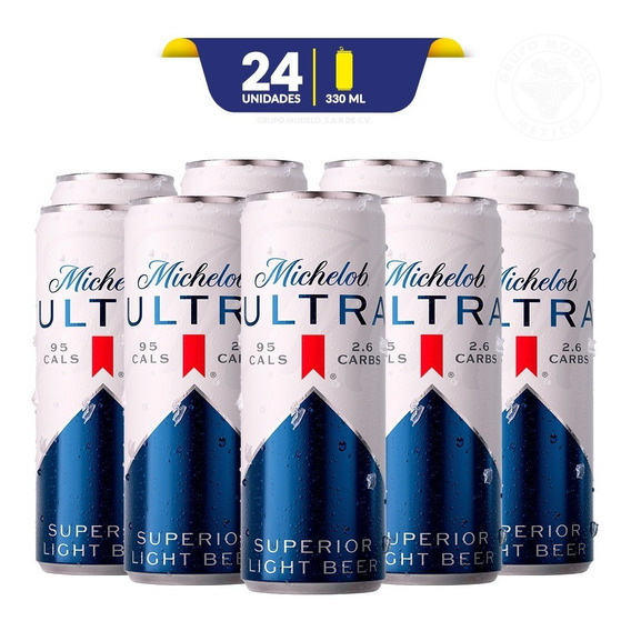 Cerveza Clara Michelob Ultra, 24 Latas De 355ml C/u