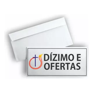 Kit 50 Envelope 90g Dizimo Personalizado Igrejas Camapnhas