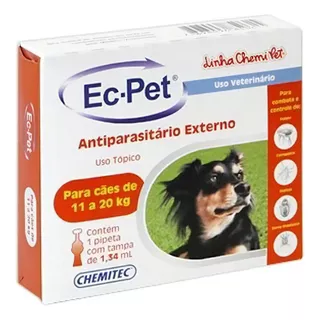 Anti Pulgas E Carrapatos Ec Pet - 11 A 20kg Pepita